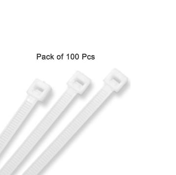 100 PCS Nylon Universal Cable Tie Buckles - Heavy Duty Self-Locking Zip Ties For Car Repair & Cable Management