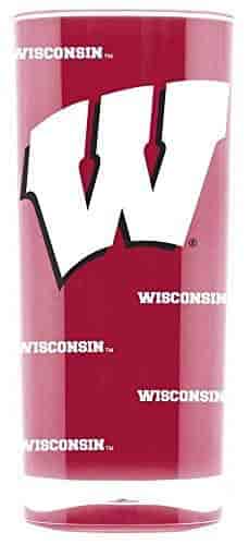 Tervis 1220438 Nebraska Cornhuskers College Pride Tumbler with Wrap and Red Lid 16oz Clear