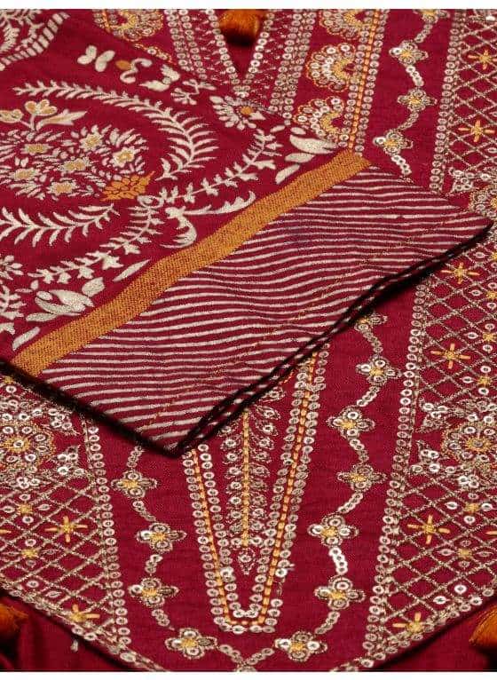 Neeru's RPM0037 Santoon Fabric Tunic (Maroon)