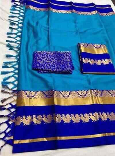 Buy Survir Trends Women's Aura Silk Saree With Running Blouse Online at  Best Prices in India - JioMart.