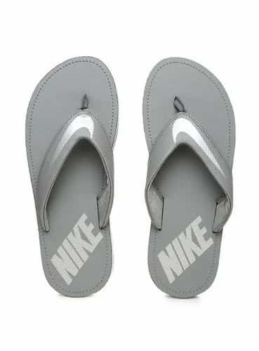 Nike grey slippers best sale