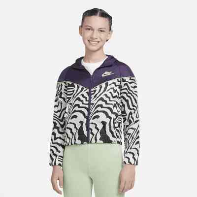 purple and green nike windbreaker