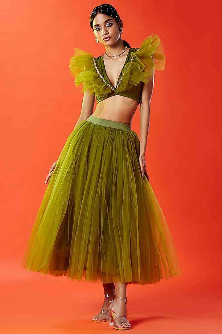 Xs Size Dark Olive Green Tops - Get Best Price from Manufacturers