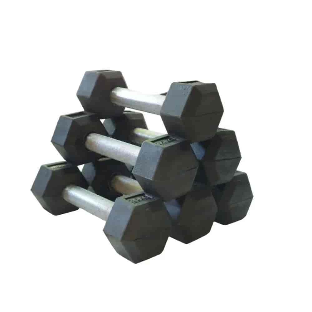 TOP FILM Hexaganol dumbell pair-7.5 Kg each.