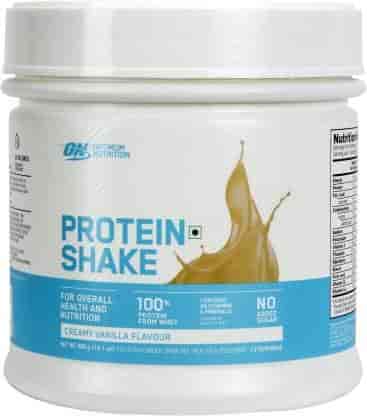 Optimum Nutrition (ON) Protein Shake Daily Health and Nutrition Drink (400 g, Creamy Vanilla Flavored)