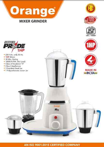orange evita mixer grinder