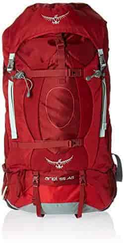 X-Small Osprey Packs Womens Ariel AG 55 Backpack Picante Red