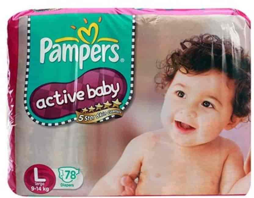 Pampers - Baby Diaper Large (78 Pieces)- L (78 Pieces)