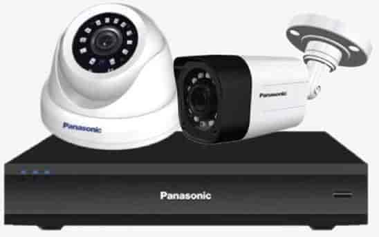 Panasonic SK-Panasonic1MP2CH1D1B1H 1 MP CCTV Camera with kit (White)