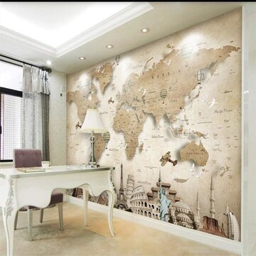 kids study room wallpaper