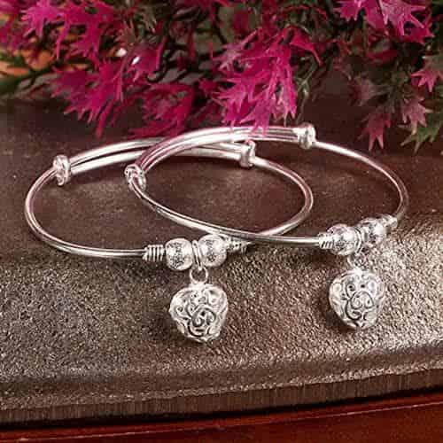 Silver bangles design for ladies with price online