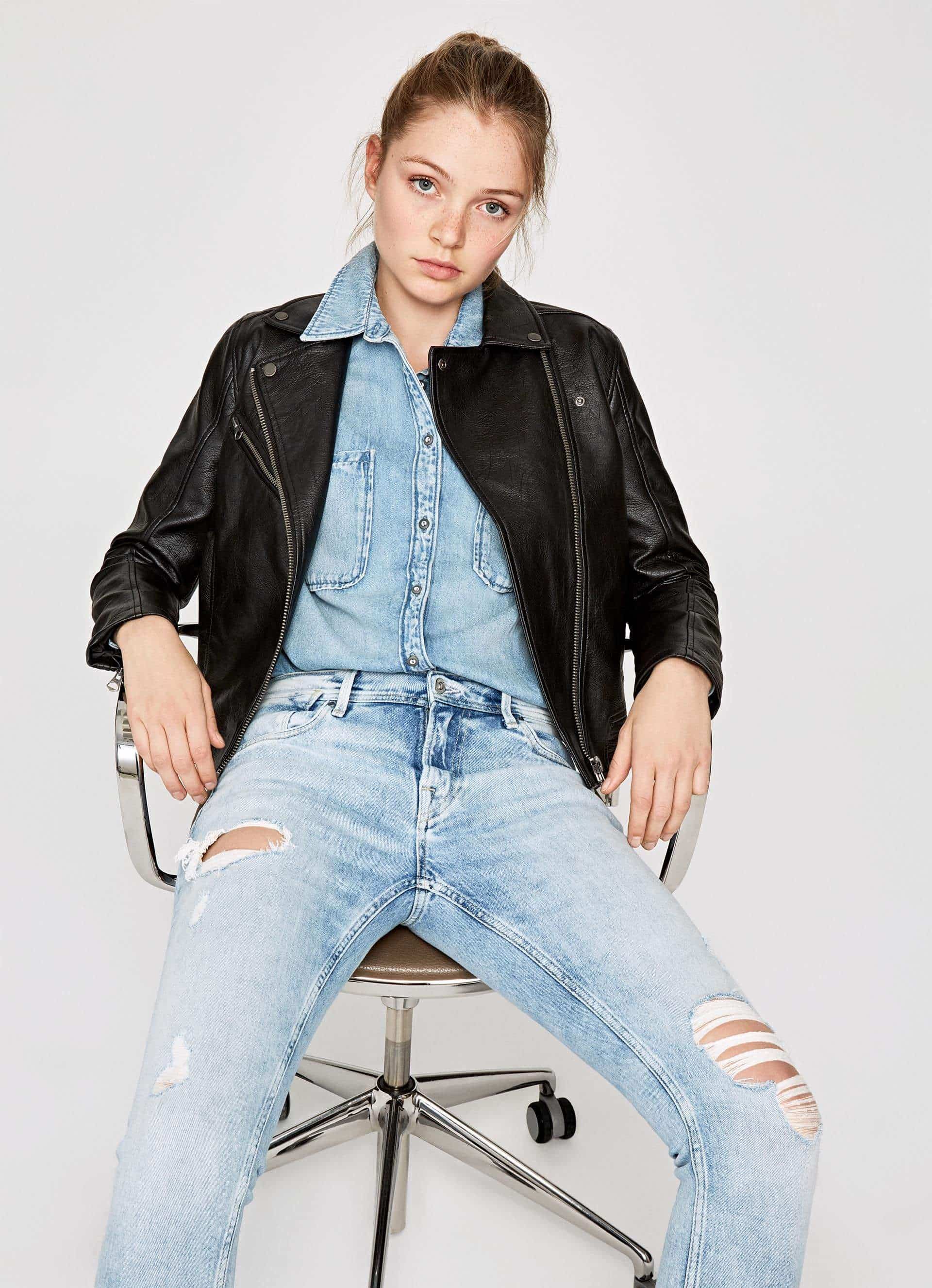 Pepe Jeans Jeans New Brooke Slim Fit Mid Waist (Denim, PL201090RE1)
