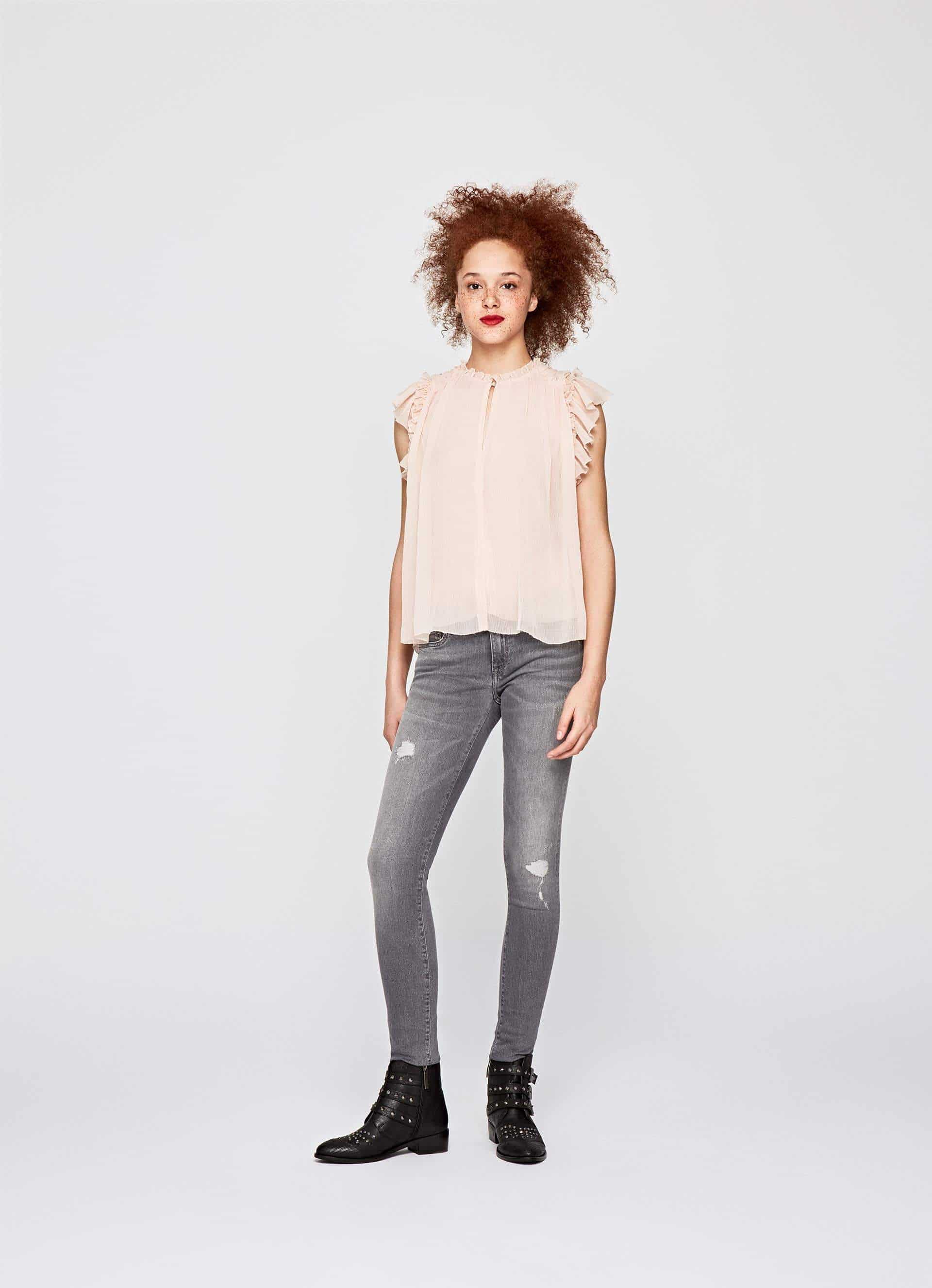 Pepe Jeans PL200025RC8 Women Pixlette Skinny Fit Mid Rise Waist Denim Jeans (29, Blue)