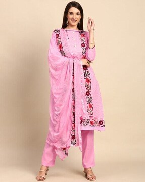 Rose Pink Dress Material in Dharwad - Elegant, Stylish & Premium Quality -  Justdial Verified