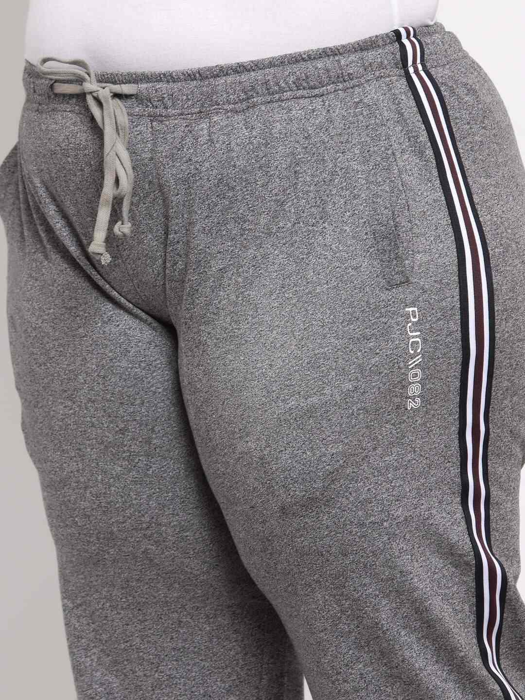 plusS Womens Grey Solid Straight Fit Track Pants (LPJ8665/Black Grindel, Size 6)
