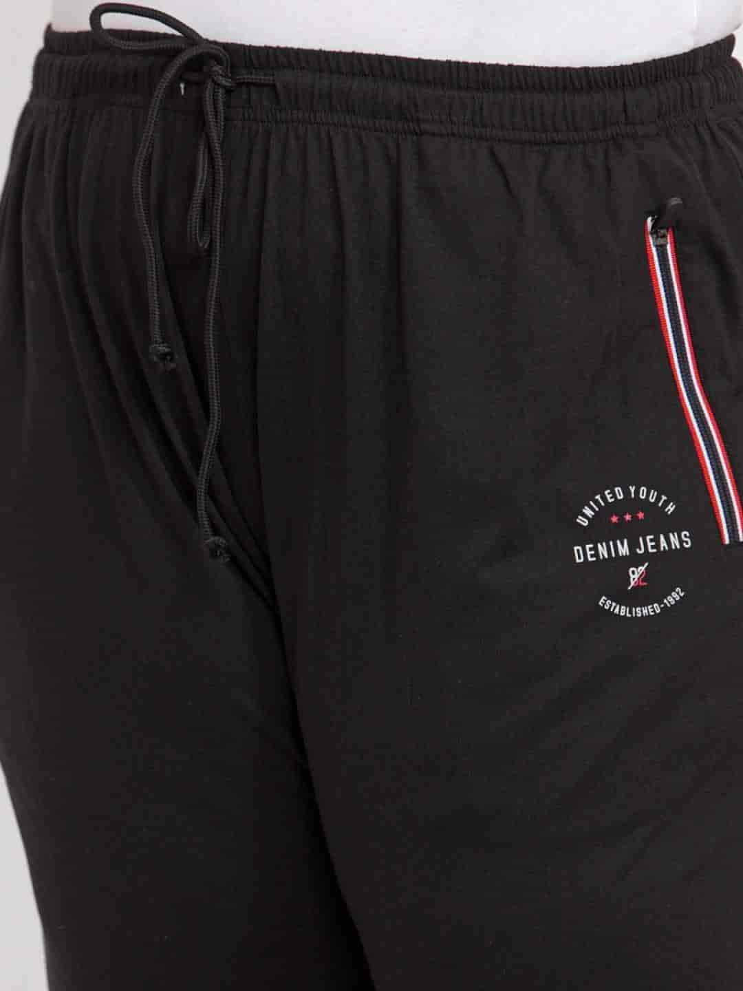 plusS Womens Black Solid Straight-Fit Track Pants (LPJ7785/Black, Size 3)