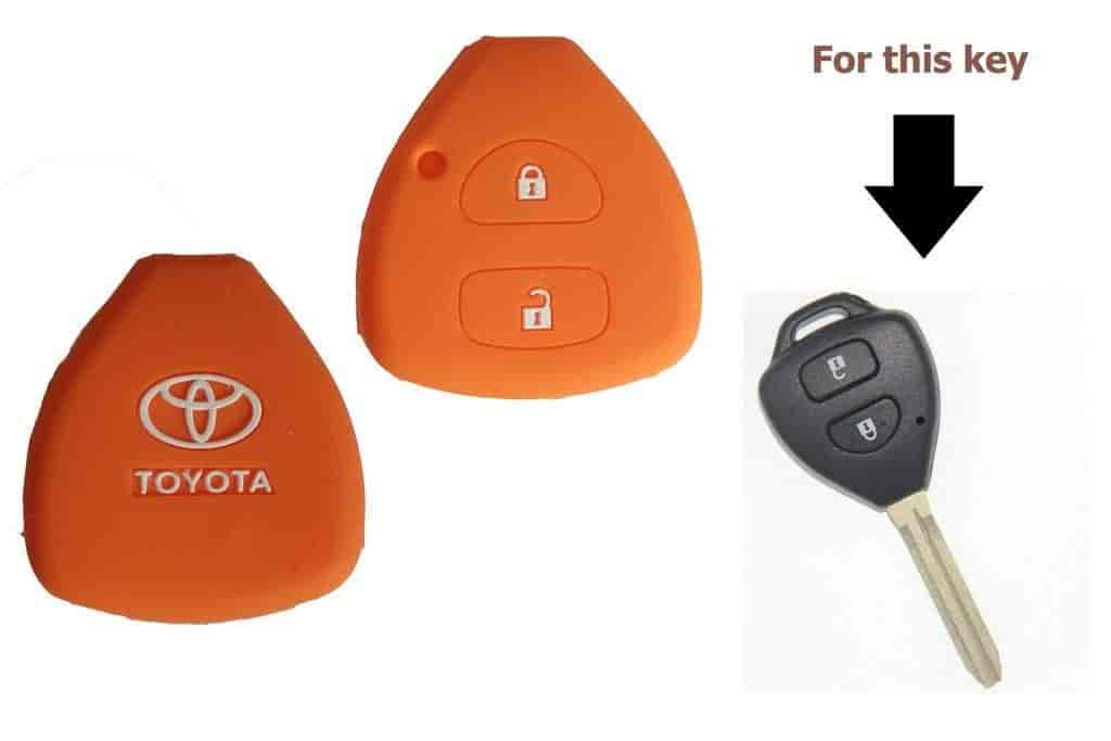 Buy Popio Silicone Key Cover For Toyota Innova Fortuner Orange
