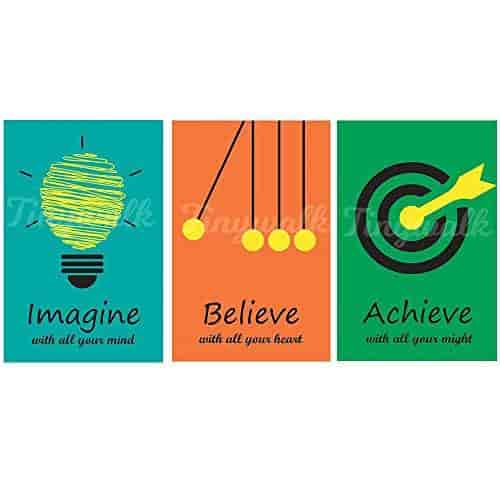 Buy Printed Wall Poster Imagine Believe And Achieve Enchanting Exide Motivational Quotes Buy Printed Wall Poster Imagine Believe And Achieve Enchanting Exide Motivational Quotes