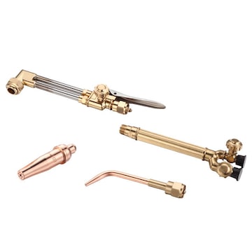 Heavy Duty Cutting Torch, Oxygen Propane Acetylene Welding Torch Flame Torch Handle & Cutting Attachment With Propane Tip