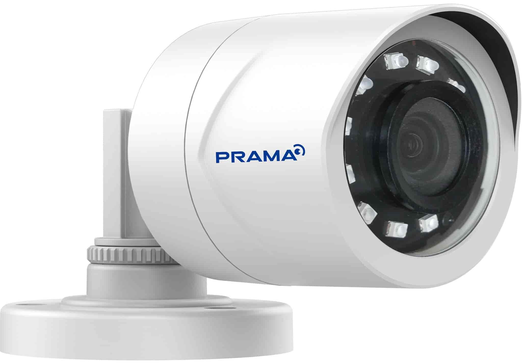 Prama 2 MP Indoor IR Bullet CCTV Camera (White, PT-HTD110E-IP)