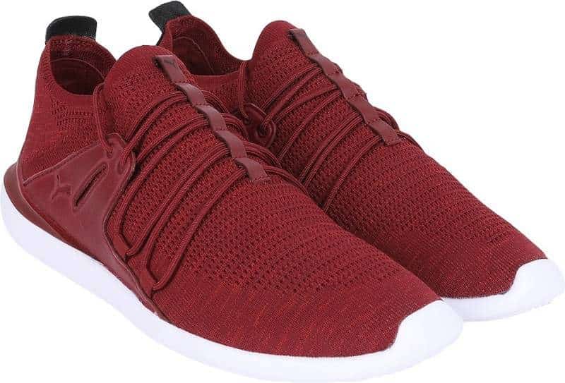 PUMA Men's SF Evo Cat Sock Lace LS Running Shoes (Size - 10, Maroon)