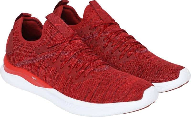 PUMA Mens Ignite Flash evoKNIT Walking Shoes (Size - 7, Red)