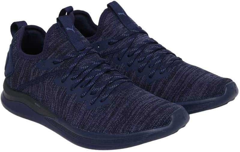 PUMA Mens Ignite Flash evoKNIT Walking Shoes (Size - 9, Navy)