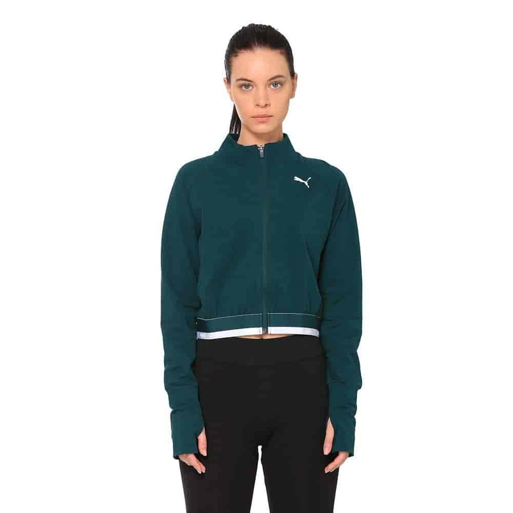 PUMA Soft Sports Jacket Womens [854325] Green M