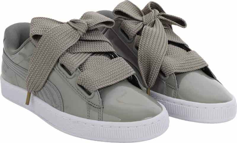 PUMA Womens Basket Heart Patent Wn's Sneakers (Size - 7, Grey)