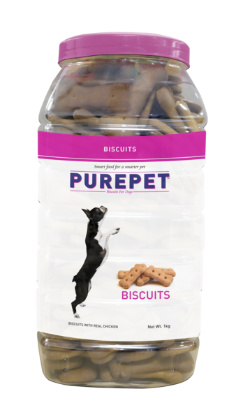 PUREPET Biscuit - Mutton Flavour, 500 gm, Pink