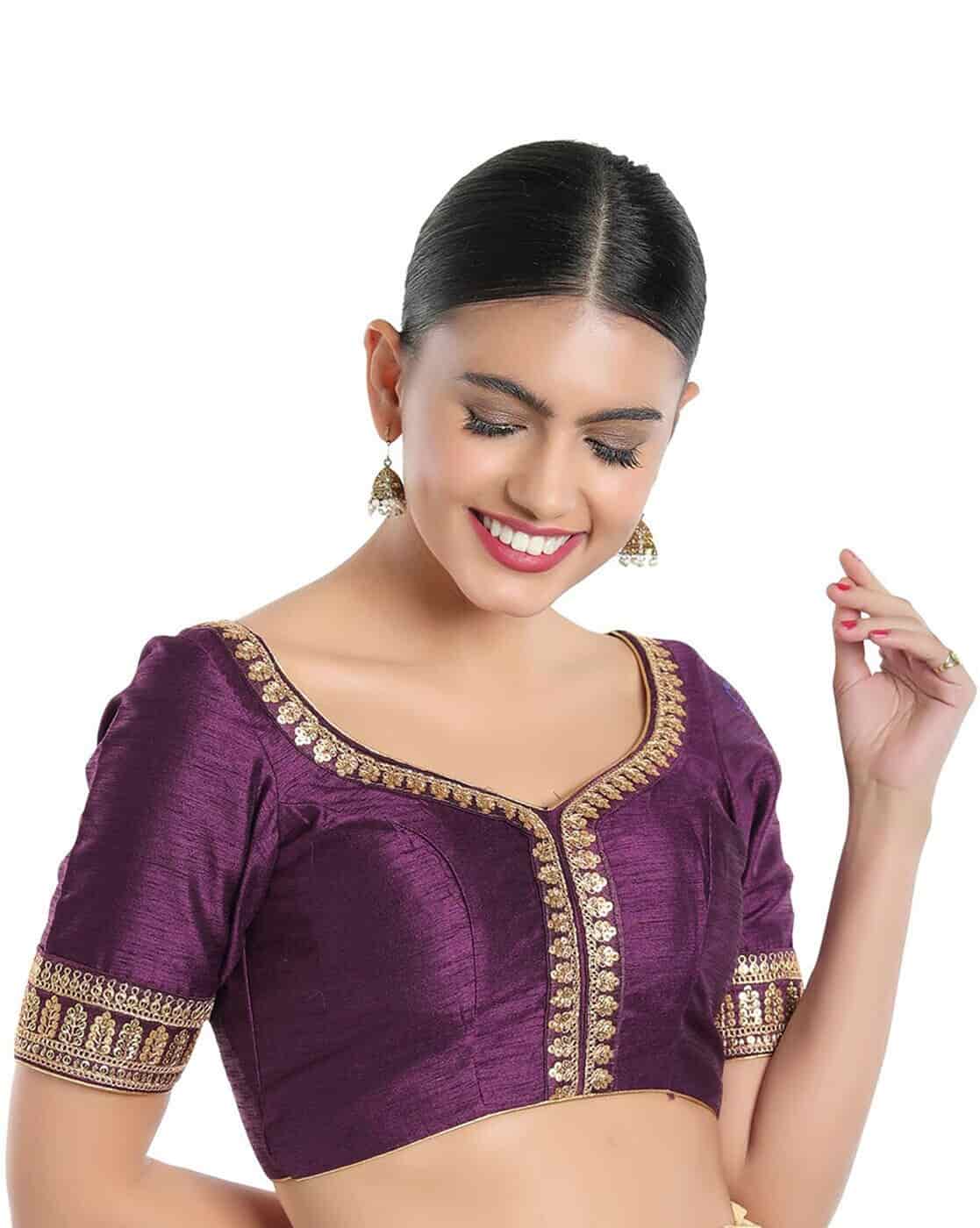 Half Sleeves Blouse Top - Stylish, Trendy & Comfortable - Justdial