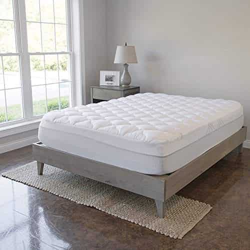 Buy Queen Mattress Pad With Fitted Skirt Extra Plush Topper