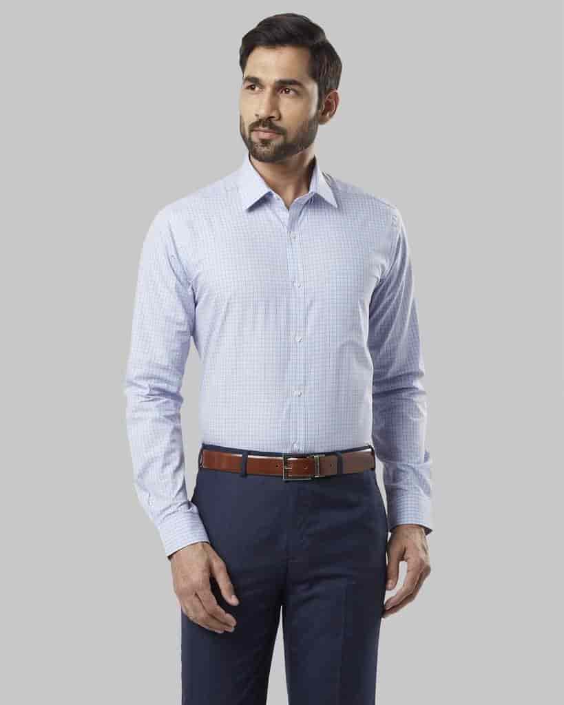 RAYMOND Blue Slim Fit Shirt [RMSZ08434-R786F039] 44