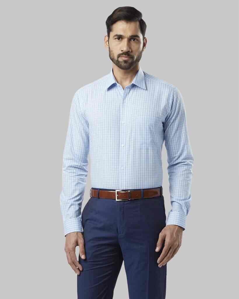 RAYMOND Blue Slim Fit Shirt [RMSZ08435-B486F039] 44