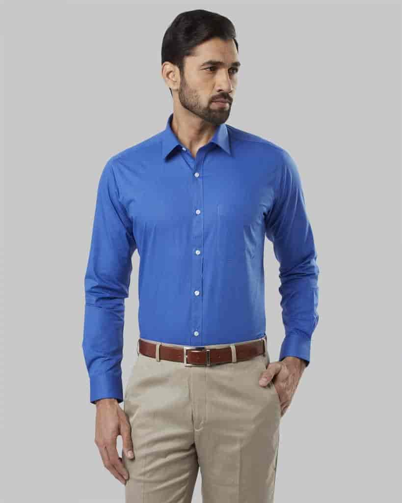 RAYMOND Blue Slim Fit Shirt [RMSZ08444-B486F040] 44