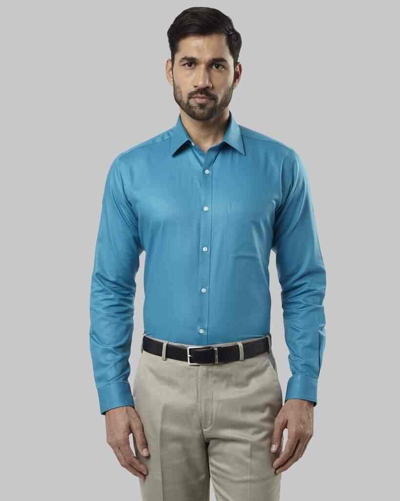 RAYMOND Blue Slim Fit Shirt [RMSZ08454-P286F039] 44