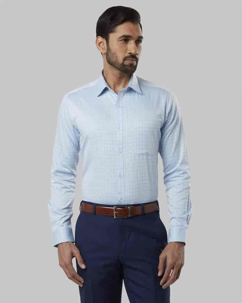 RAYMOND Blue Slim Fit Shirt [RMSZ08458-B486F039] 44