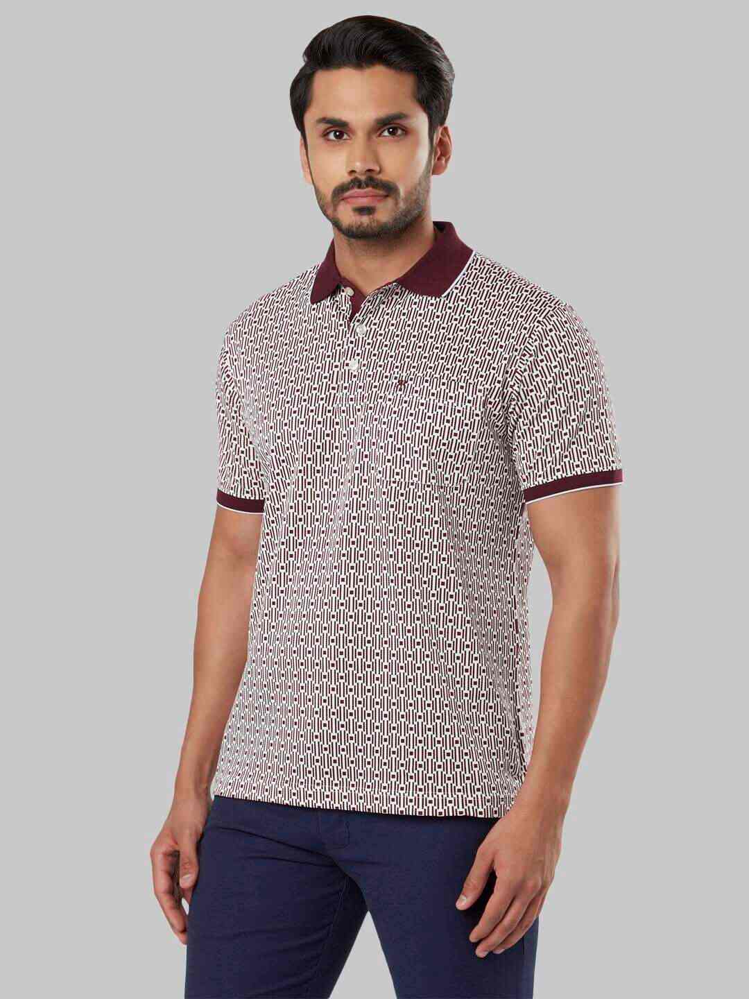 Raymond White Regular Fit T-Shirt 