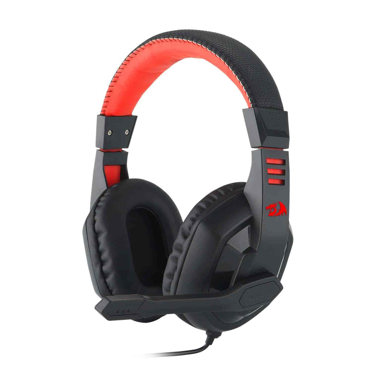 REDRAGON H120 Wired Gaming Headset with Microphone and Volume Control for Mobiles/Smart Devices, PC and PS4 (Black)