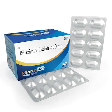 Rifaximin Tablets 400 Mg - Effective Antibacterial Treatment for Digestive  Health - Justdial Verified