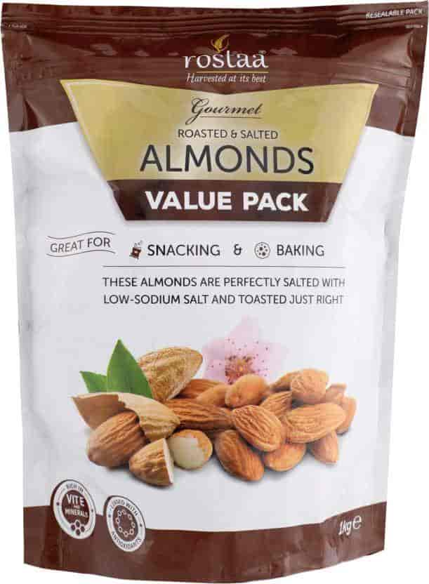 Rostaa Roasted and Salted Almonds - 1 kg