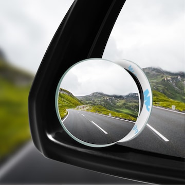 BLUE MIRROR Panoramic Rearview Mirror Car Wide Angle Rear View Anti Glare Mirror Blindspot 30cm I.390332
