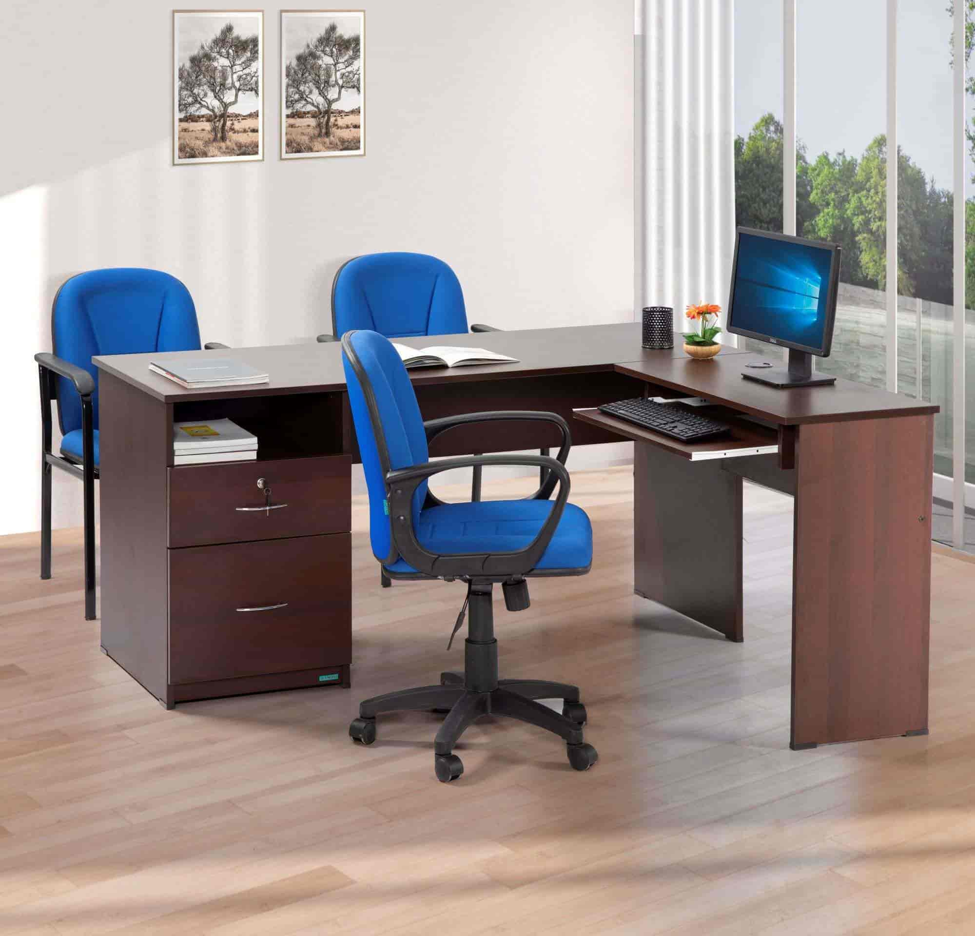 Office Table Chair Set Office Work Table Chair Set Price Starting From Rs 4 000 Set Find Verified Sellers at Justdial