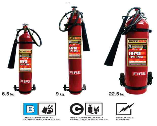 Safe Pro 2 Kg Co2 Fire Extinguisher in Chandigarh Dealers, Manufacturers & Suppliers Justdial