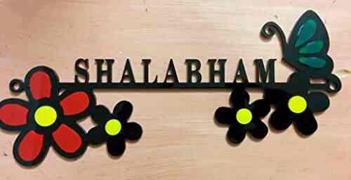 Saifee Home Door Name Plate Acrylic Laser Cut Personalised Custom