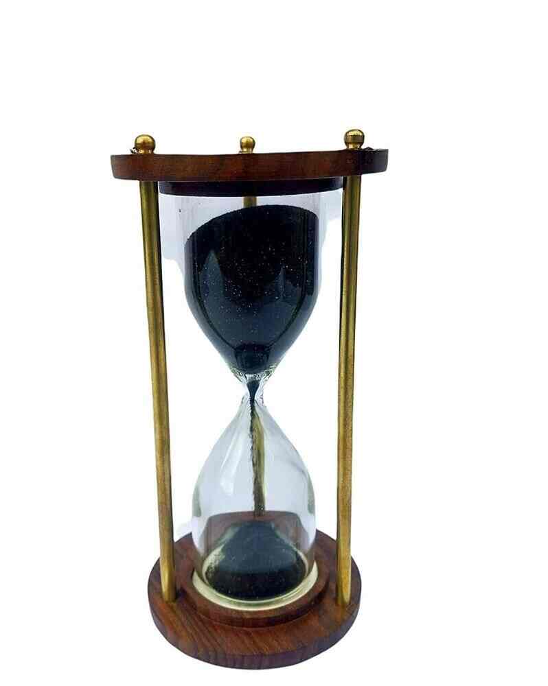thumbnail image 2 of Empty Fillable Hourglass - Vintage Bronze DIY Sand Timer With Paper For Wedding Decor 2 of 10