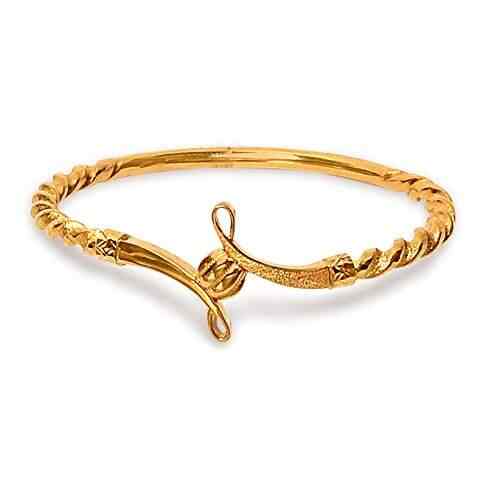 Meena Block Gold store Bangle