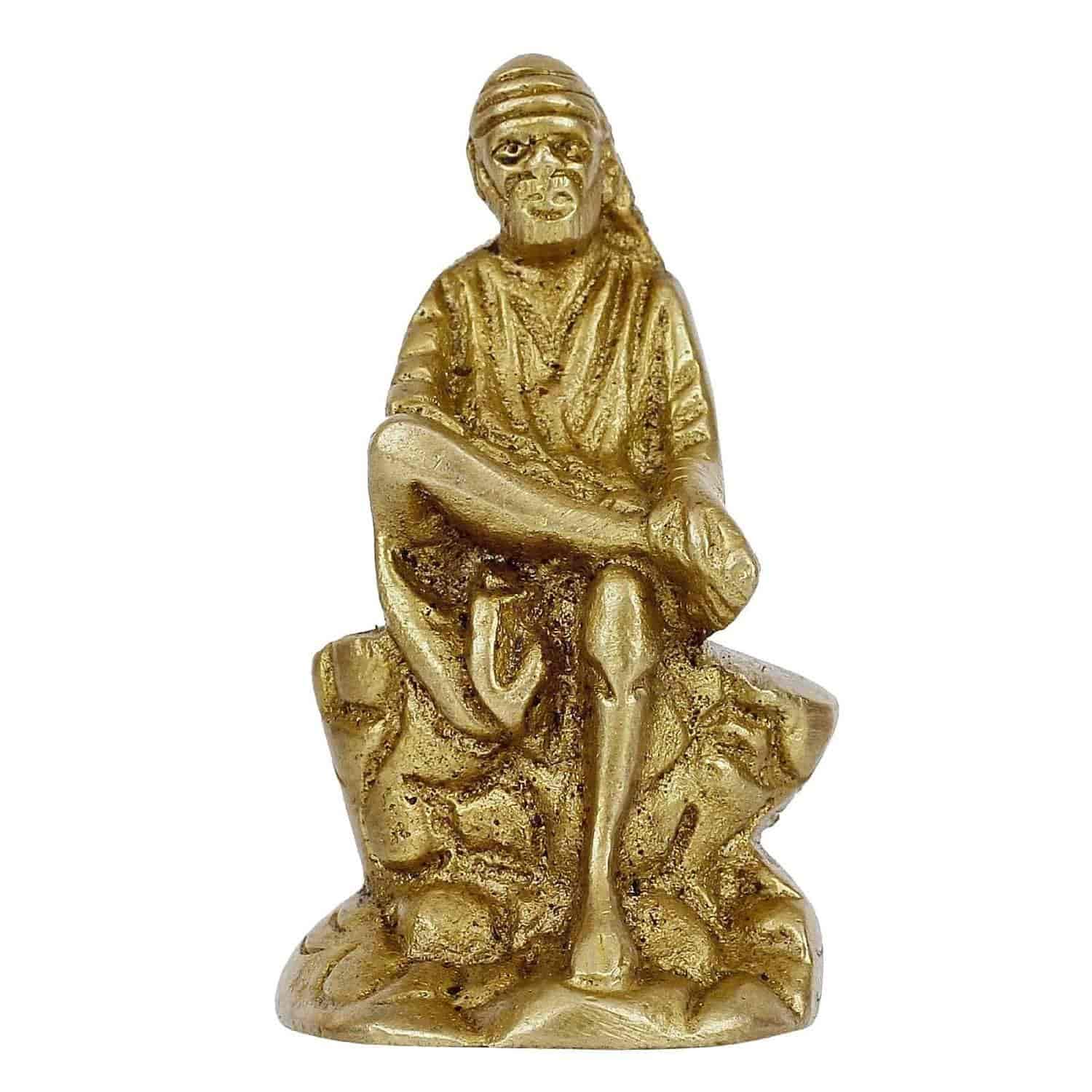 Sai Baba Idols For Car DashboardSaibaba Statue White For Home Decor