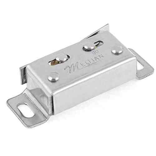 Silver Tone Home Cabinet Wardrobe Door Ball Roller Latch Catch