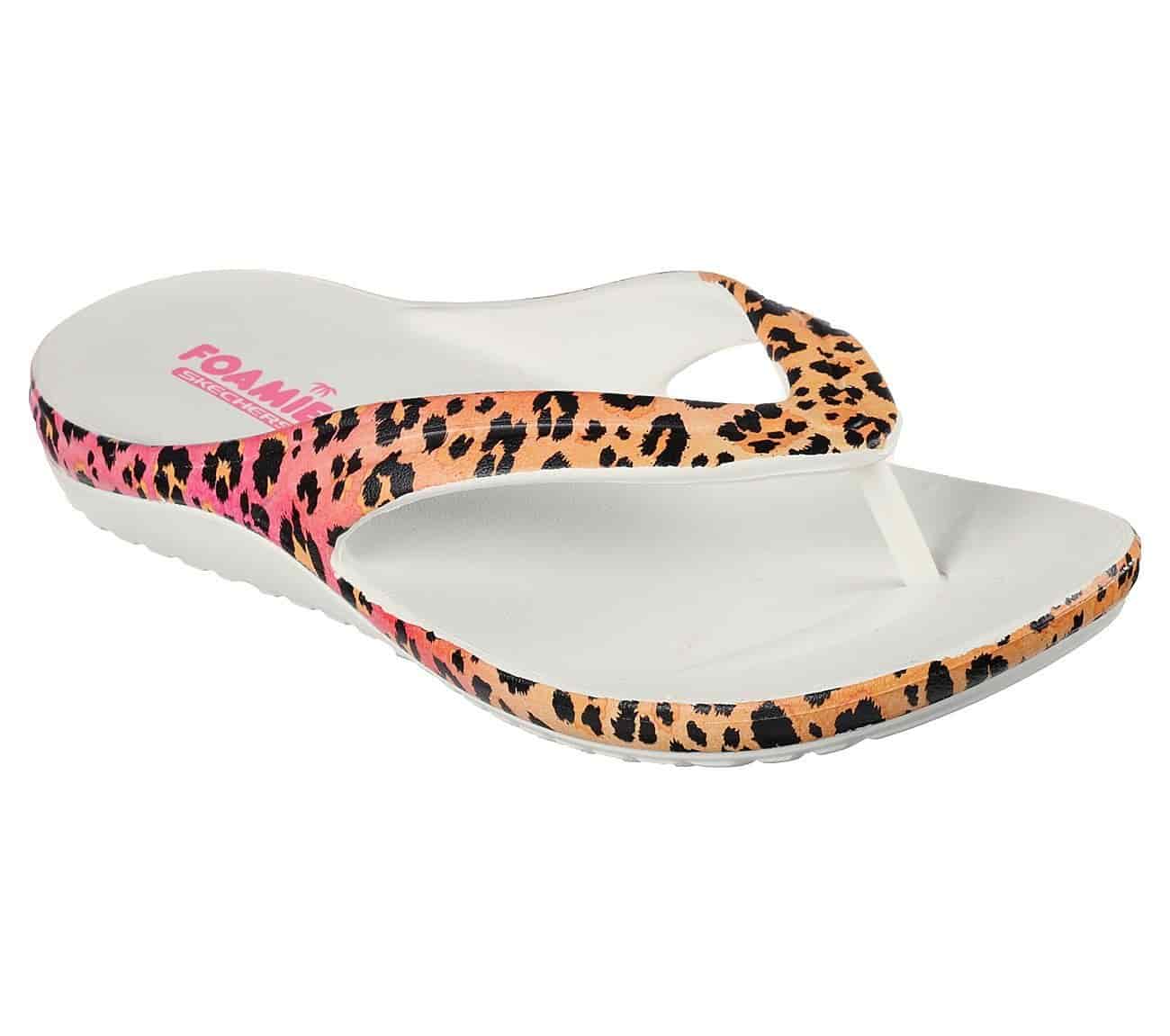 Skechers Bay Breeze - Wild Kitten Slipper (White)